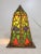 1920s Austrian Cold Painted and Stained Glass Tented Table Lamp For Sale In New York - Image 6 of 13