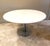 1960s Round Table with Chromed Steel Base and White Lacquered Top, Italy, 1960s For Sale - Image 5 of 8