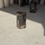 Black Small Side Table in Black Petrified Wood with Beige Striations For Sale - Image 8 of 18