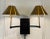 Modern Revelation Modern Black and Gold Streamline Sconces Pair For Sale - Image 3 of 4