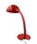 Elio Martinelli, Flex Calotta Mod. 660 Bright Red Table / Desk Lamp, Martinelli Luce Italy, 1972 For Sale - Image 6 of 12