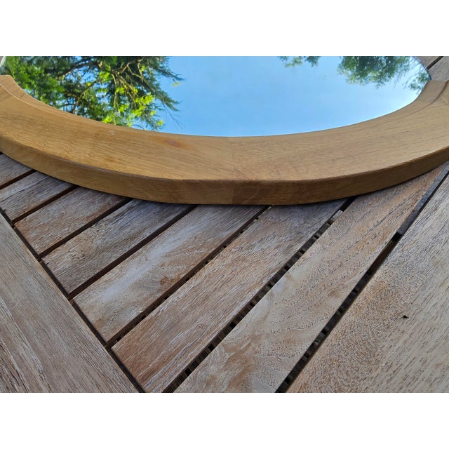 Oval Mirror by Guillerme & Chambron for Votre Maison, 1960 For Sale - Image 15 of 17