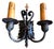 1920 Mediterranean Inspired Sconces, Iron and Brass With Original Old Paints - a Pair For Sale In Los Angeles - Image 6 of 6