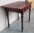 Wood Spanish Country Pine Side Table With Two Sides Drawer and Leather Top For Sale - Image 7 of 12