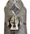 A hand-carved shield from the Bamileke people of Cameroon, meticulously carved from a single piece of wood. This striking...