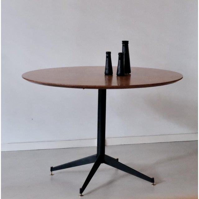 Vintage Round Table by Osvaldo Borsani, 1950s For Sale - Image 6 of 8