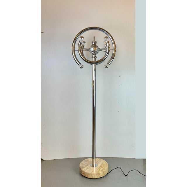 Space Age Floor Lamp attributed to Gaetano Sciolari, Italy, 1970s For Sale - Image 15 of 15