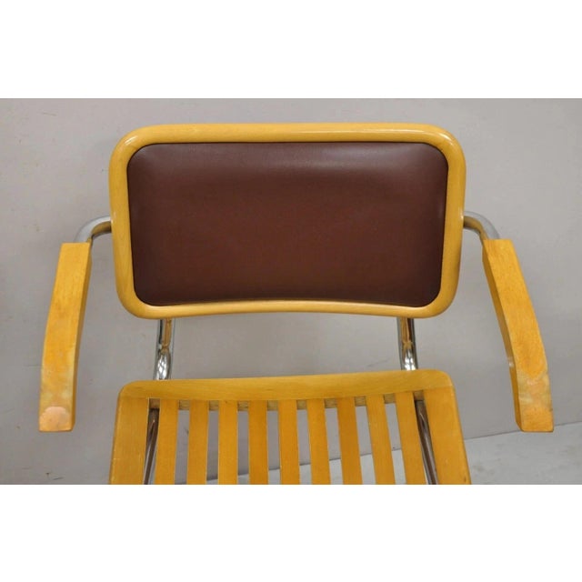 Mid-Century Modern Vintage Mid Century Modern Cesca Chair Cantilever Chrome Frame Wood Seat - Pair For Sale - Image 3 of 10