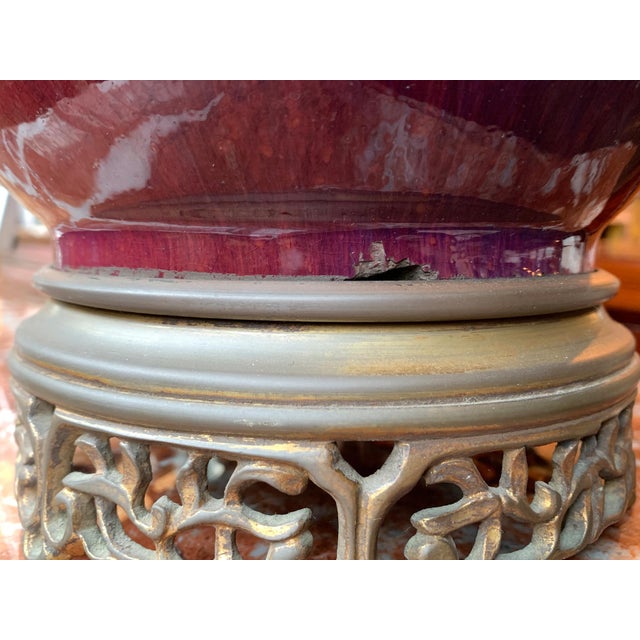 1930s Chinese Ceramic Gourd Vase Table Lamp For Sale - Image 14 of 17