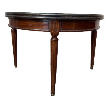 Louis XVI Style Mahogany Half-Moon Games Table For Sale