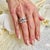 2010s Natural Sapphire Ring 14k W Gold 5.76 TCW Certified For Sale - Image 5 of 14