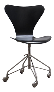 1st Edition 3117 Swivel Desk Chair by Arne Jacobsen for Fritz Hansen, 1955