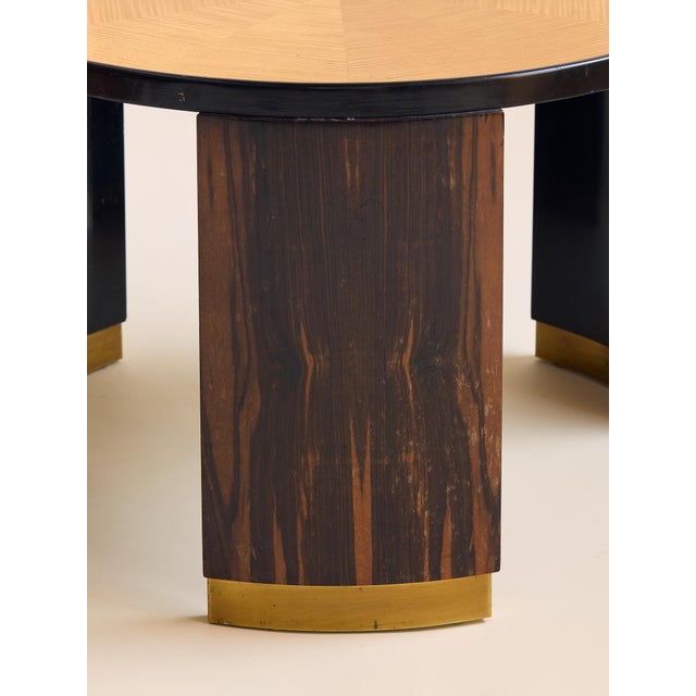 Art Deco The Vintage Art Deco Round Coffee Table Attributed to André Domin For Sale - Image 3 of 11