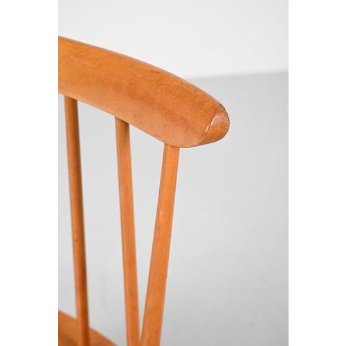 Brown Mid-Century Modern Dining Chairs by Ilmari Tapiovaara, Set of 6 For Sale - Image 8 of 12