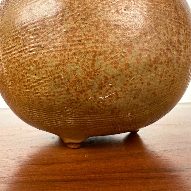Tom McMillin Textured Ceramic Vase For Sale - Image 12 of 12