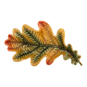 Bordallo Pinheiro Gudrun by Claudia Schiffer Fall Oak Leaf Plate, 9"