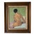 1980's Vintage M Lipton Nude Woman Oil on Canvas Painting - Framed For Sale