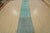 Tabriz Runner 2’8” X 18’5” Blue Wool Vintage Overdyed Hand-Knotted Rug For Sale - Image 10 of 11