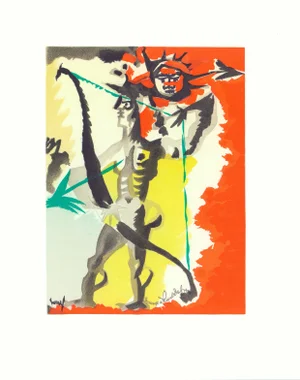 1965 Lithograph "Hommage À Dufy" by Jean Lurçat