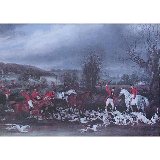 English Set of 3 English Fox Hunting Scenes Framed Prints For Sale - Image 3 of 6