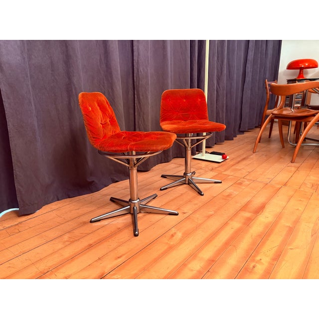 Metal Swivel Chairs, 1960s, Set of 2 For Sale - Image 7 of 13