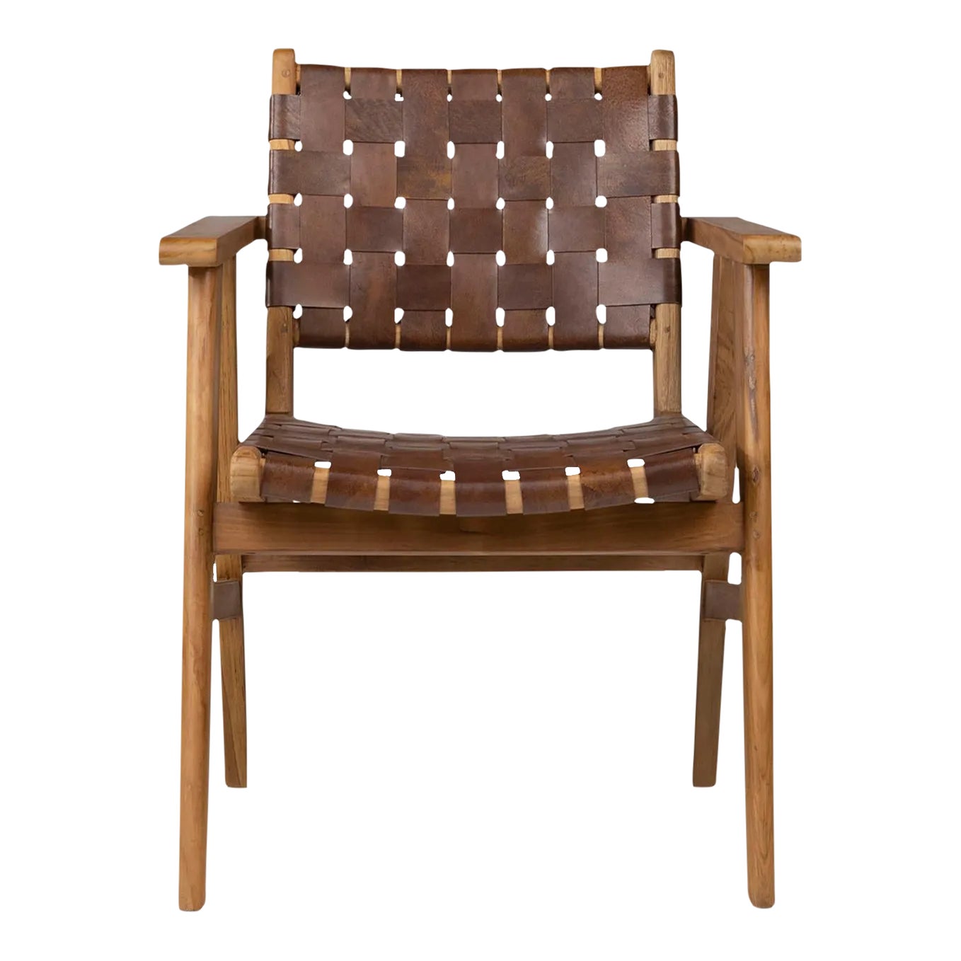 Dillon Leather Strap Dining Chair Chairish