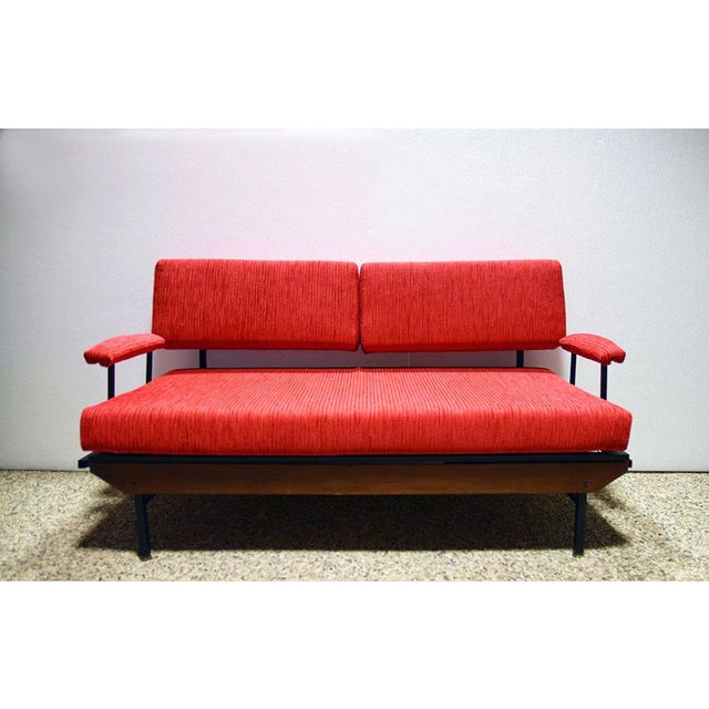 Mid-Century Italian Corduroy Sofa, 1950s For Sale - Image 14 of 14