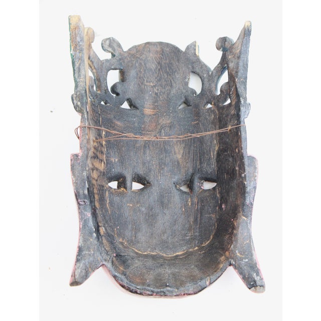 Wood Theatrical Masks Curated Collection Set A For Sale - Image 7 of 11