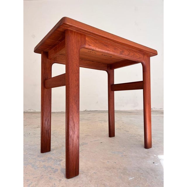 Teak Side Table by Niels Bach For Sale - Image 11 of 11