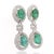 32 Carat Emerald and Rose-Cut Diamond Necklace & Earring Set in 18k Gold For Sale - Image 4 of 10