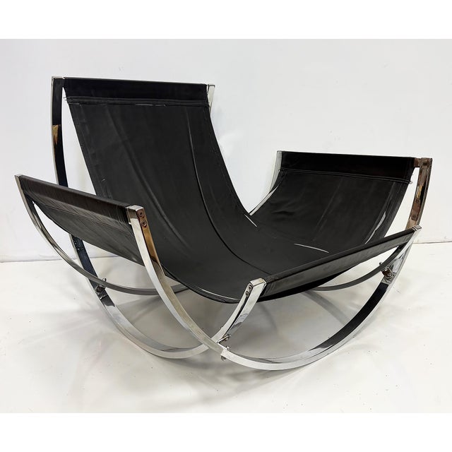 Space Age Lennart Bender Chrome and Leather Lounge Chair, "Apollo" For Sale In Miami - Image 6 of 8
