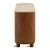 Contemporary Rounded Cement Top Teak Modern Sideboard Credenza For Sale - Image 3 of 8