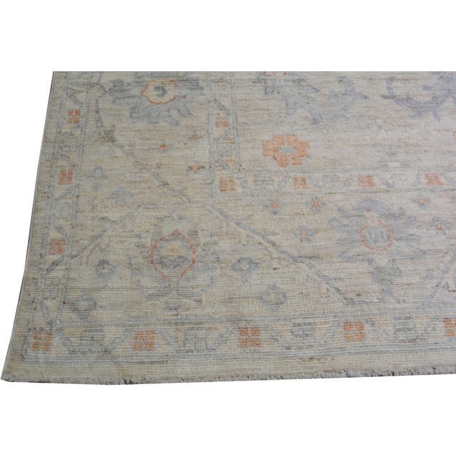 2010s Turkish Oushak Hand Knotted Wool Rug, 12'1"x14'8" For Sale - Image 5 of 5