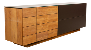 V-Montana Wooden Sideboard in Brown and Grey from Voglauer