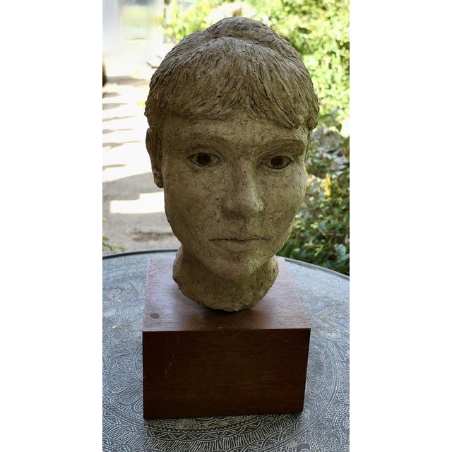 1960s Artist's Bust of a Woman, 1960s For Sale - Image 5 of 8