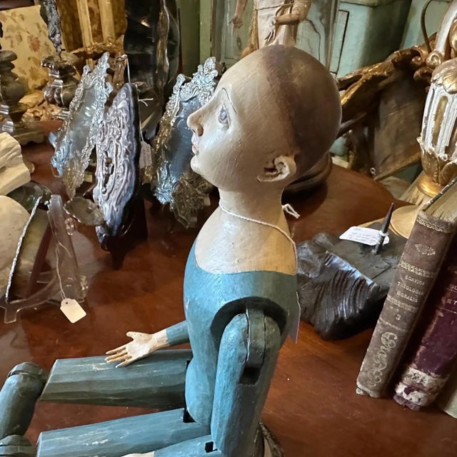 1950s 1950s Lacquered Wood Italian Articulated Mannequin For Sale - Image 5 of 13