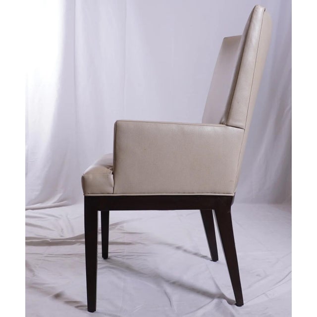Attributed to A. Rudin Chairs With Holly Hunt Faux Leather, Set of 6 For Sale In New York - Image 6 of 9