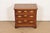 English 1980s Baker Furniture Georgian Banded Mahogany Bedside Chest For Sale - Image 3 of 12