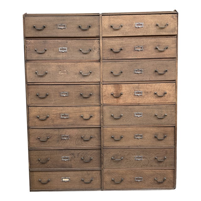 Large Vintage Cabinet with Drawers, 1940s For Sale