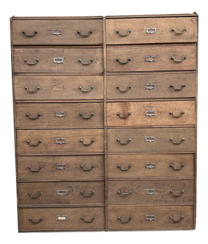 Large Vintage Cabinet with Drawers, 1940s