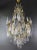 Antique Late 19th Century Lustre a Cage Chandelier Crystal Brass For Sale - Image 4 of 12