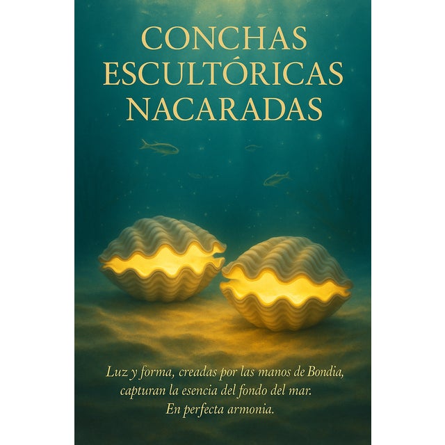 Pearly Glazed Ceramic Lamps in the shape of a Shell by Bon Día, 1960s, Set of 2 For Sale - Image 18 of 18