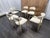 Restoration Hardware Arno Fabric Dining Chairs Complete Set of 6 | 4 Side Chairs & 2 Armchairs For Sale In Columbus - Image 6 of 18