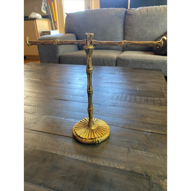 Vintage Mid Century Modern Christmas Gift Jewelry Display or Luxurious Towel Holder For Sale In Sacramento - Image 6 of 7