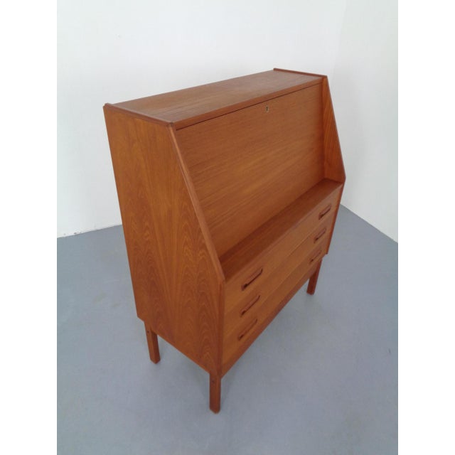 Wood Danish Teak Secretaire from Dyrlund, 1960s For Sale - Image 7 of 18