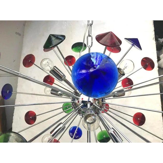 Metal Italian Murano Glass Sputnik Pendant Light from Simoeng For Sale - Image 7 of 12