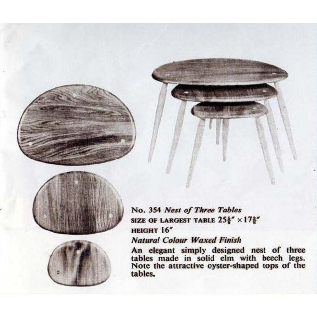 Nesting Tables by Lucian Ercolani for Ercol, 1960s, Set of 3 For Sale - Image 12 of 13