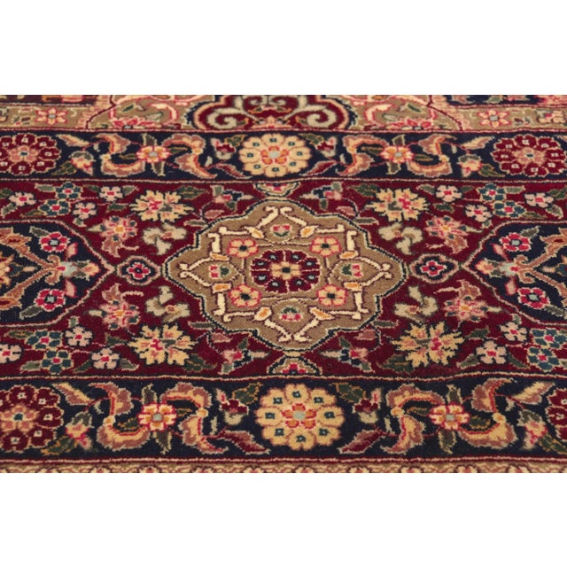Late 20th Century Vintage Persian Style Charbagh Rug - 07'10 X 09'11 For Sale - Image 5 of 10