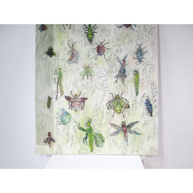 Mid Century Painting " Life of Bugs " by Rita Wasserman For Sale - Image 14 of 16