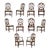Niagara Furniture Tall Sweet Heart Chairs, Set of 10 For Sale